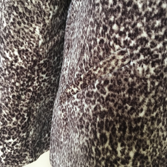 Talbots animal print jacket coat 4 - Picture 6 of 8